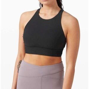 Lululemon Black High Neck Energy Bra size 6